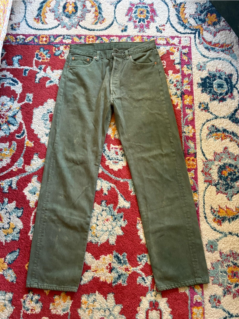 Levi's Olive Green 501 Made in the USA
